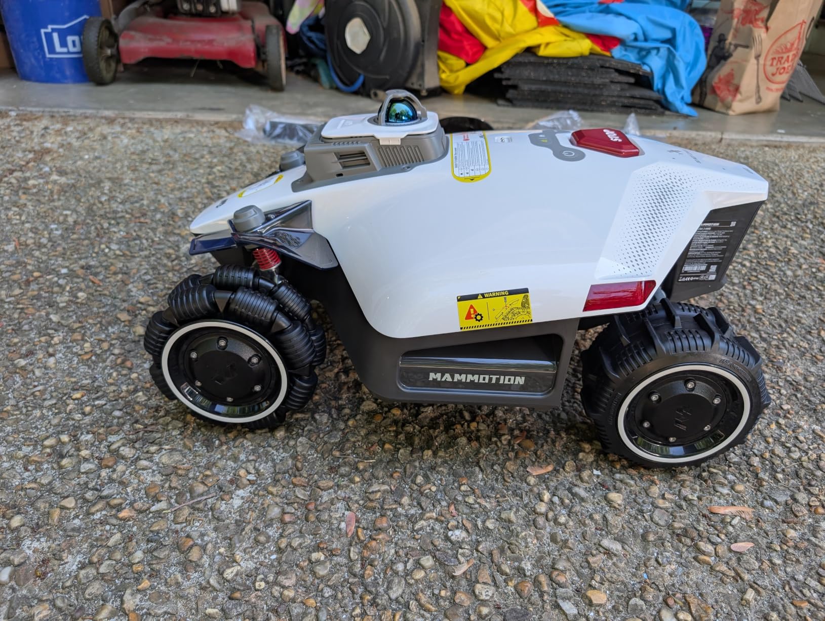 Mammotion LUBA 3 AWD 3000H Robot Lawn Mower with Garage (Ship Separately), 0.75 Acre, 360° LiDAR+NetRTK+AI Vision, All-Wheel-Drive for 80% Slopes, 30 Multi-Zone Management, Cutting Height 2.2