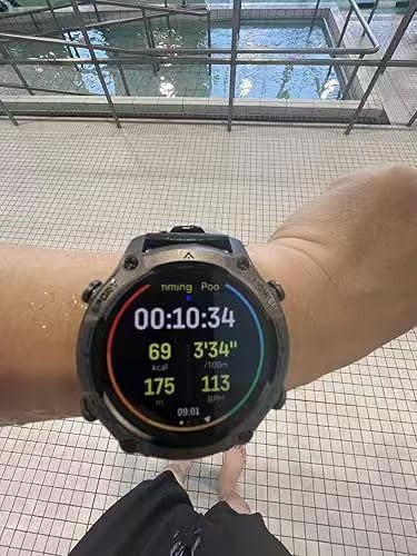 Men's Outdoor Smartwatch, Standalone GPS & Offline Maps, 5ATM Waterproof, 1.43