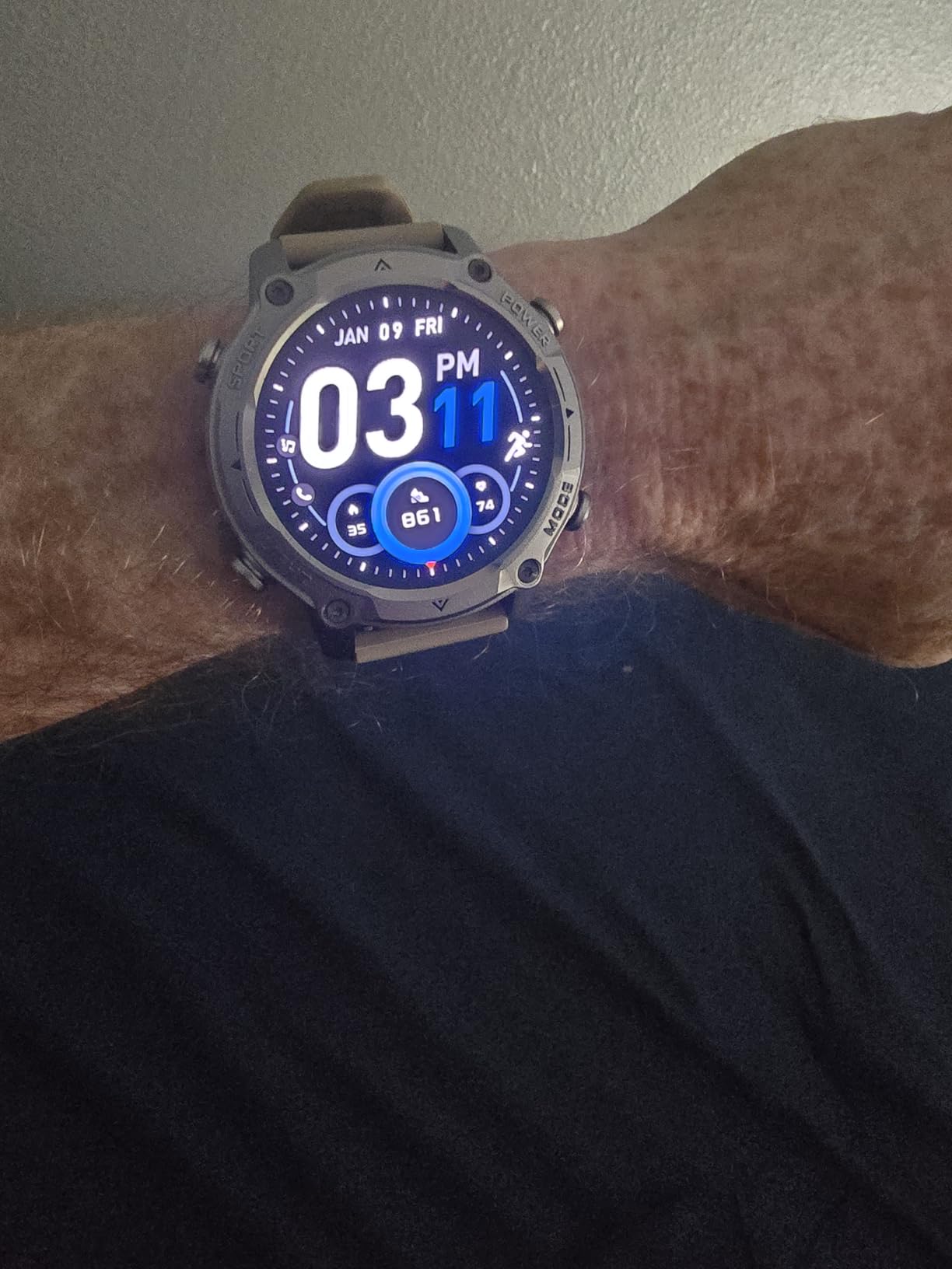 Men's Outdoor Smartwatch, Standalone GPS & Offline Maps, 5ATM Waterproof, 1.43