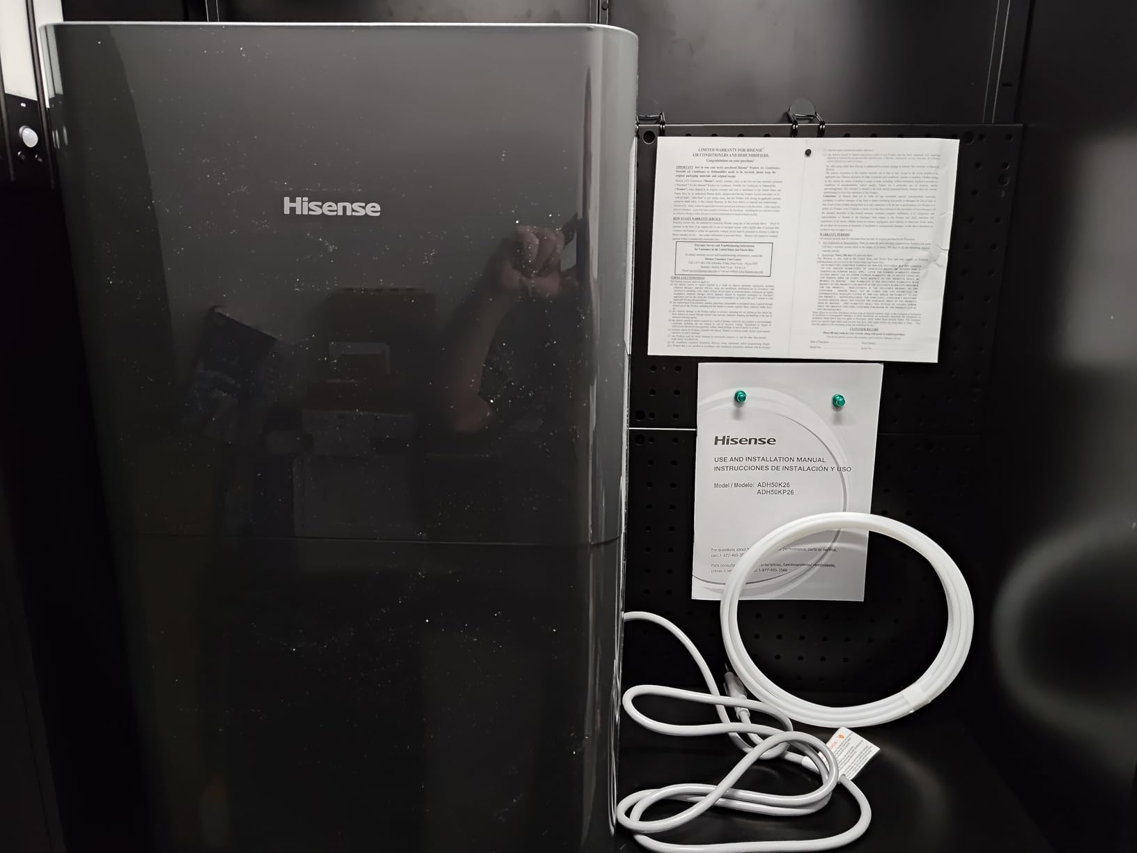Hisense 50 Pint Portable Dehumidifier with Built-In Pump in Black, Energy Efficient Quiet Humidity Absorber for Bathroom Bedroom Garage Attic Home House Crawl Space Closet customer photo 1