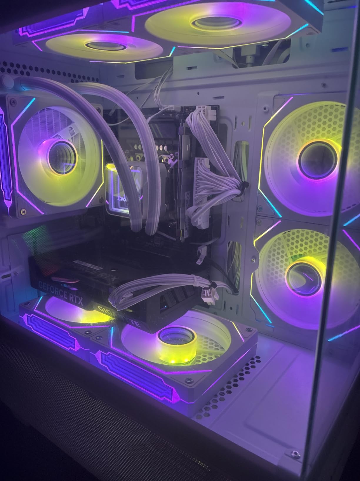 Gaming Desktop PC Computer Liquid Cooled 12-Core Processor, GeForce RTX 4060 GDDR6, 64GB RAM, 512GB NVMe SSD + 1TB HDD, WiFi 6 & BT 5.4, 7x ARGB Fans, 650W PSU, Windows 11 customer photo 2