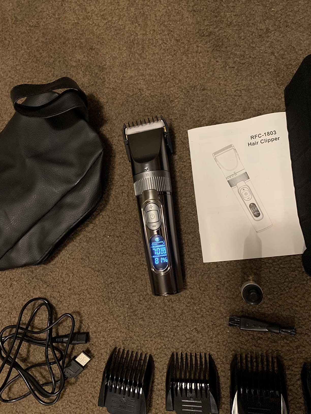 SUPRENT Professional Barber Clippers, 11000 RPM Intelligent Dual-Coil Vector Motor Hair Cutting kit, Zero-Gapped Hair Clipper & Trimmer Kit, Deep Tooth Blades, Charging Stands customer photo 2