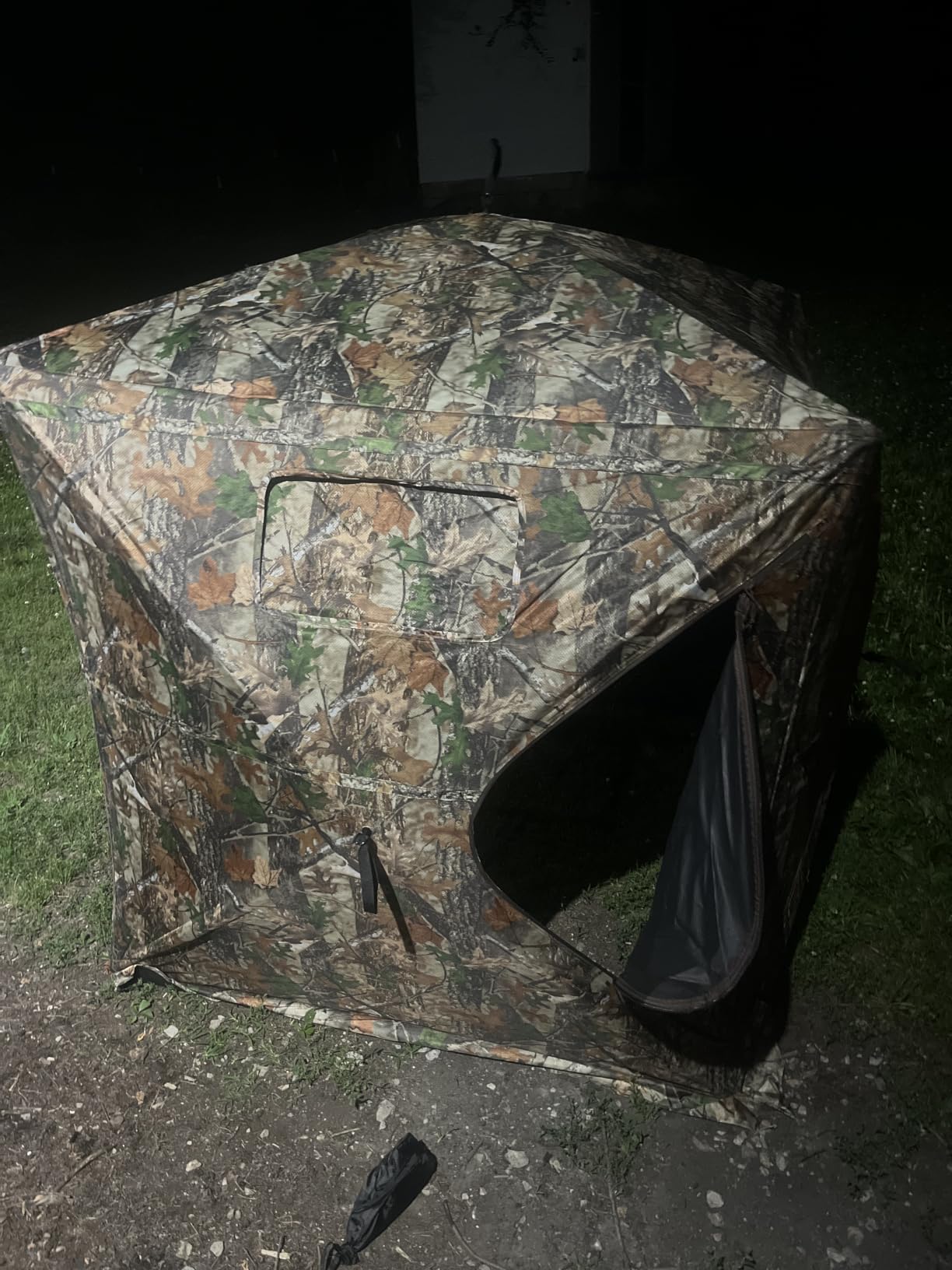 Hunting Blind 360 Degree 2/3 Person Pop Up Ground Blinds See Through Ground Blind with Carrying Bag for Turkey Hunting customer photo 1