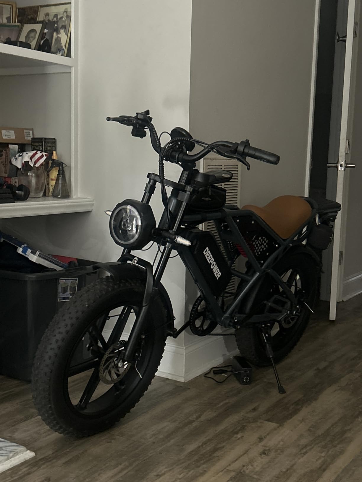 DEEPOWER Electric Bike for Adults, 2000W Peak Motor & 28MPH Electric Dirt Bike, 48V 20AH/35AH/60AH Battery, 70-160 Max Miles, Dual Suspension Ebikes for Adults, 20