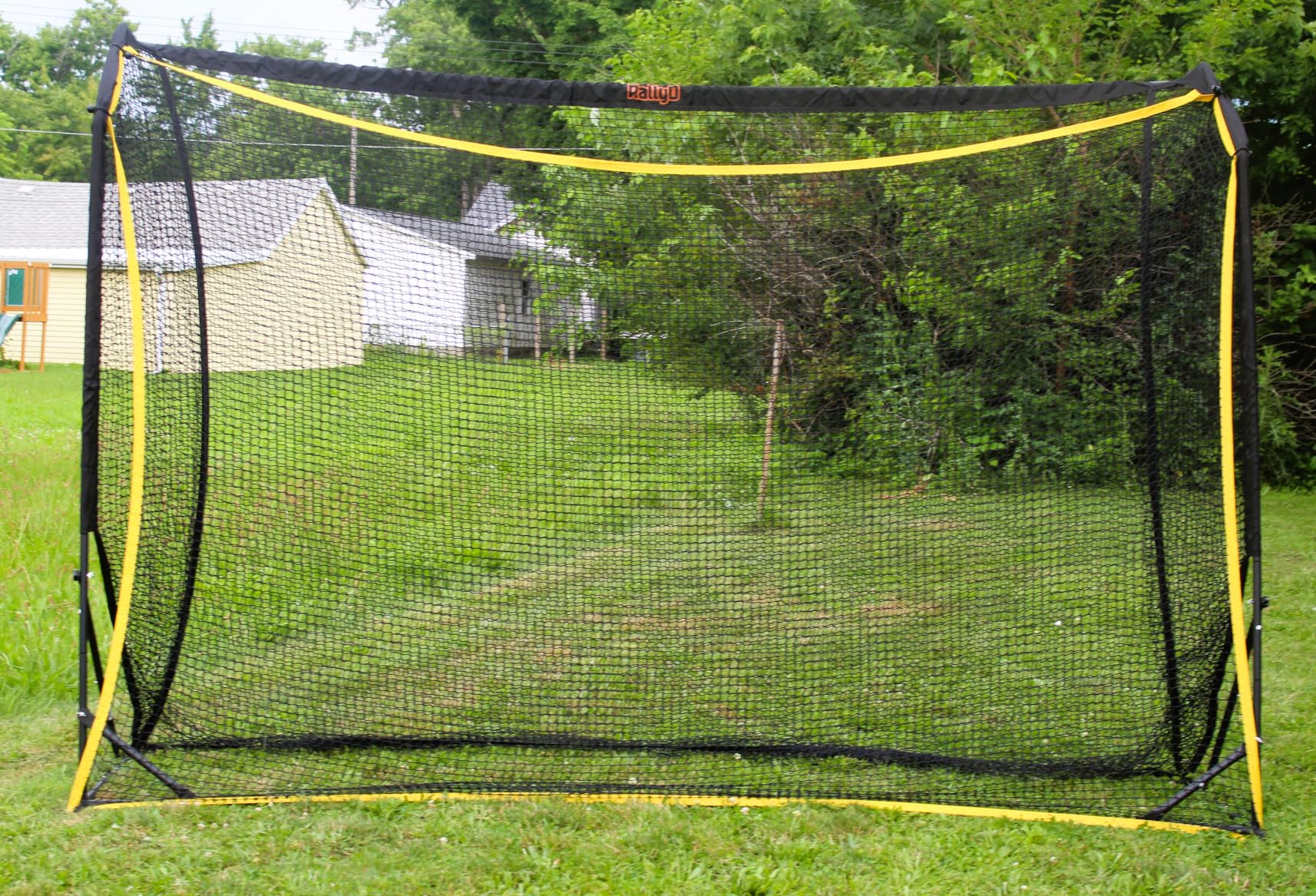 Golf Hitting Net with Extra Striking Net, 10x7FT/7x7FT Heavy Duty Golf Practice Net for Real Golf Balls, 7-Ply Netting with Stable Alloy Frame for Backyard, Garage & Outdoor Practice for Golfers customer photo 2