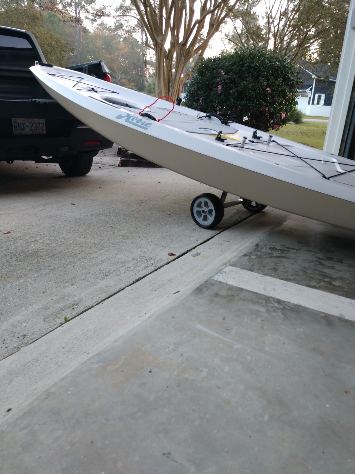 GanFindX Kayak Cart with Kayak Wheels, 240 lbs Heavy Duty Stainless Steel Kayak Dolly with Adjustable Width and Rubber Sleeves, for Kayak and Fishing Kayak Transport customer photo 2