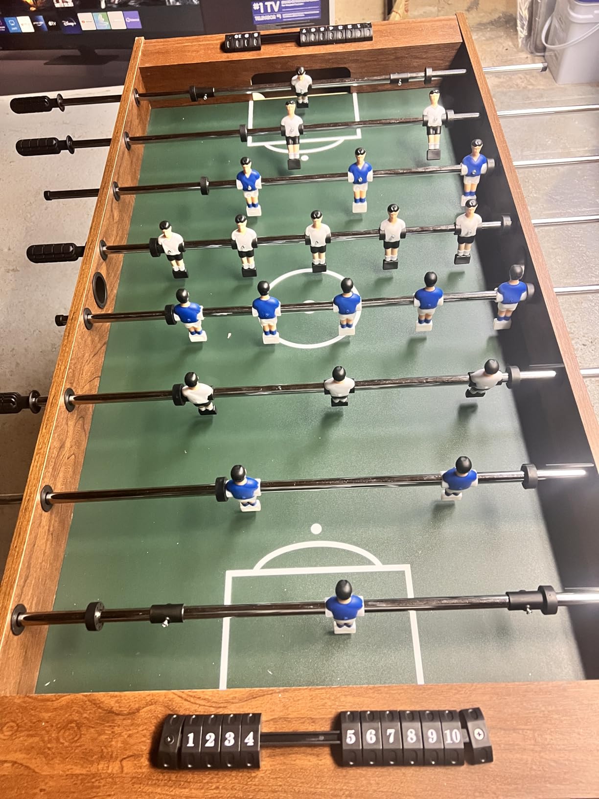 Foosball Table, Competition-Sized 48in and 55in Game Table for Home & Game Room - Includes 2 Balls & 2 Cup Holders - Classic Indoor Soccer Game customer photo 2