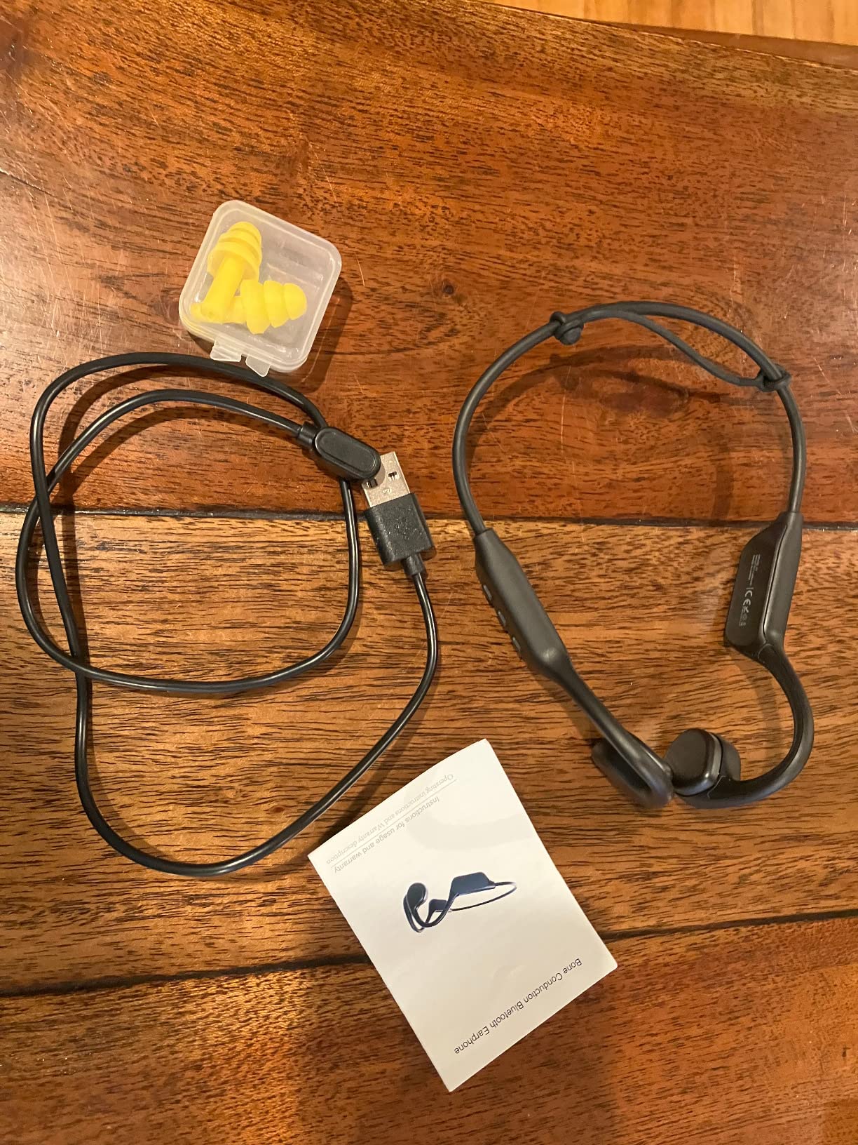 Swimming Headphones,IPX8 Waterproof Underwater Swimming Headphone,Bluetooth 5.4 Bone Conduction Earbuds Built-in 32G Memory,Open Ear Sport Earphones for Running Cycling customer photo 2