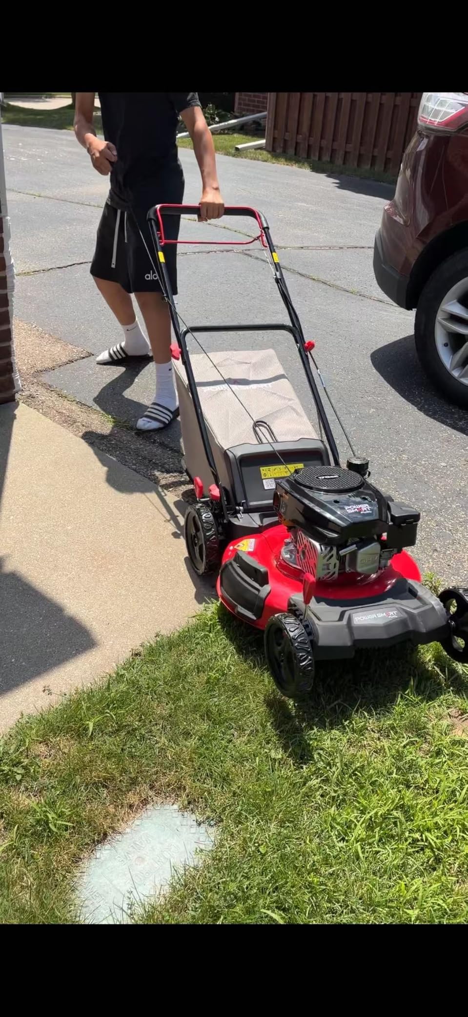 PowerSmart 22-Inch Self Propelled Gas Lawn Mower, 170cc 4-Cycle OHV Engine, 3-in-1 Mulch/Bag/Rear Discharge, 6 Cutting Heights customer photo 1