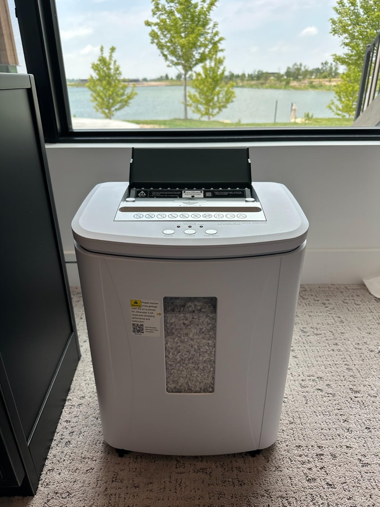 Heavy Duty Paper Shredder 400-Sheet Auto Feed P5 Micro Cut | 8Sheet Manual Feed | 50L Bin | Jam-Resistant Commercial Shredder for Home Office Small Business customer photo 1