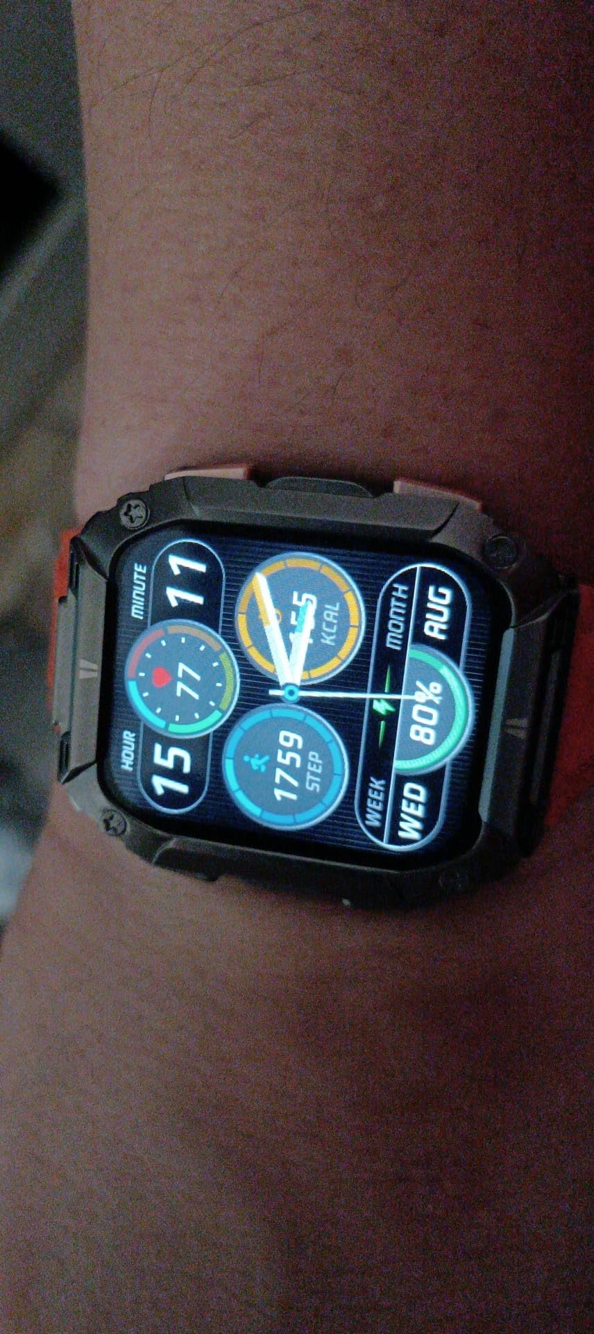 Military Smart Watch Built-in GPS, 100+ Sport Modes for Men, Smartwatch with Heart Rate & Sleep Tracking, 2ATM Waterproof, Bluetooth Calling, Fitness Watch for iPhone & Android, Black customer photo 2