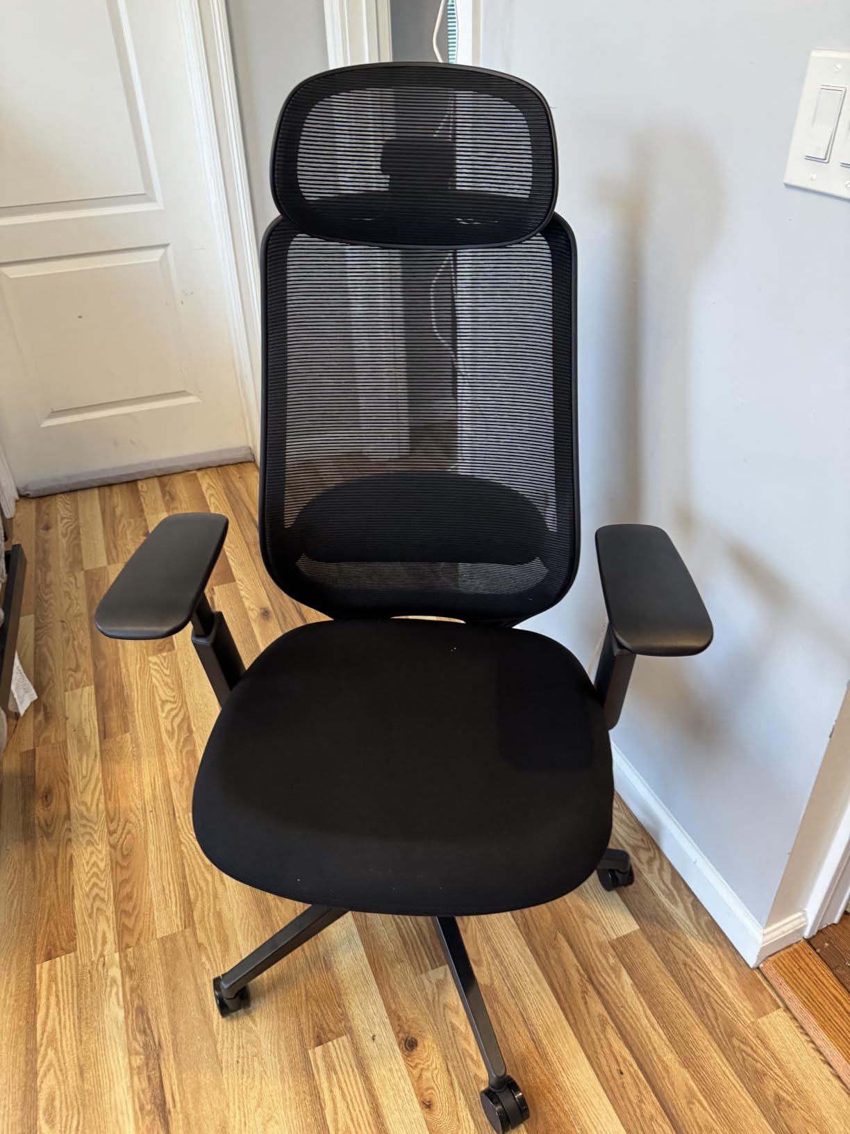 ProtoArc EC200 Ergonomic Office Chair with Adjustable Seat Depth | Lumbar Support, High-Back, Mesh Desk Chair, Home Office 8+ Long Hours Sitting, For Remote Workers & Programmers, Pure Black customer photo 2