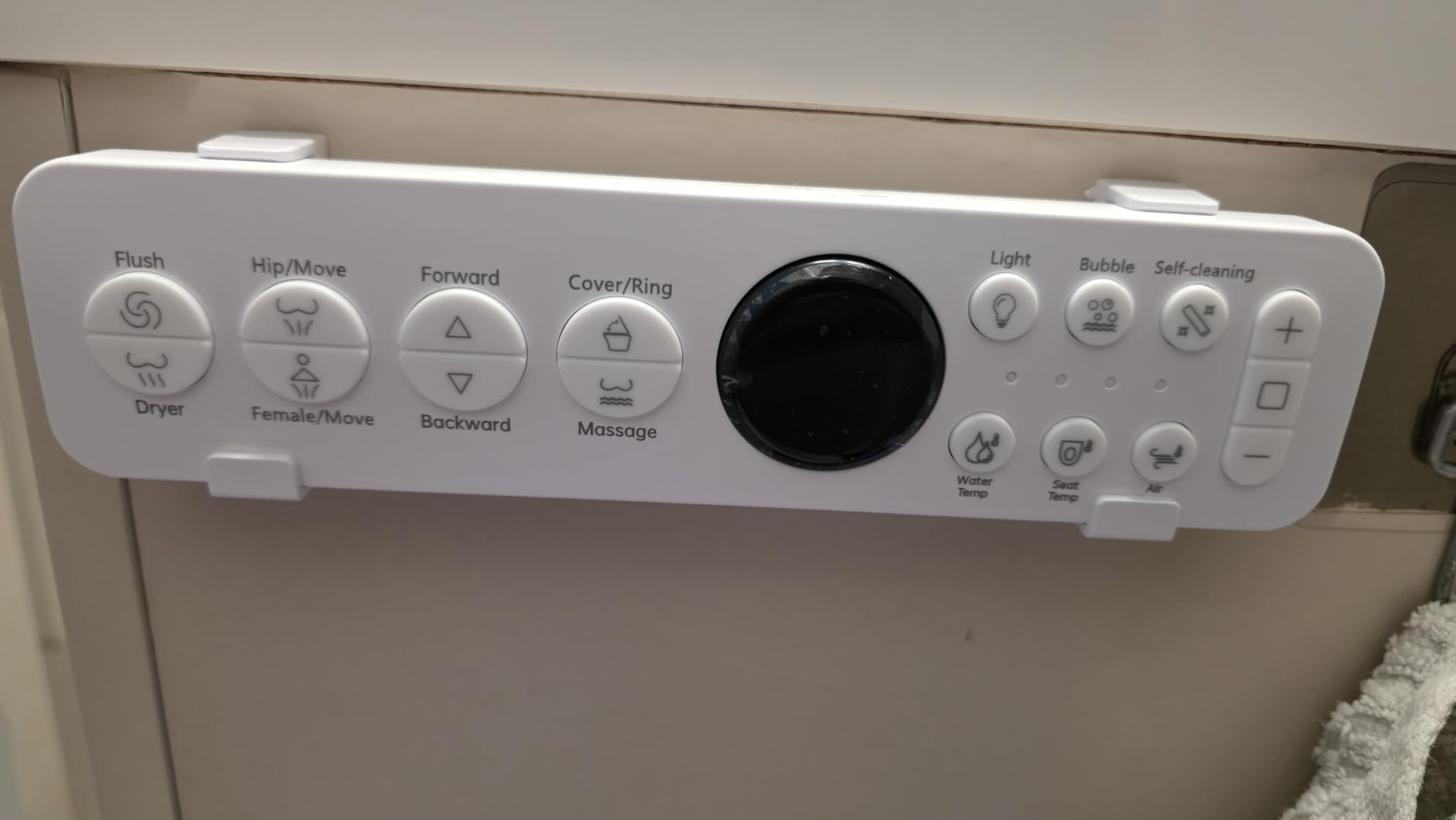 Modern Smart Toilet with Built-In Bidet, Electric Toilet, Auto Open/Close Lid, Heated Seat, Dual Auto Flush & Foot Sensor, Tankless, Warm Water Wash & Dryer, Wireless Remote, 1000g MaP customer photo 2
