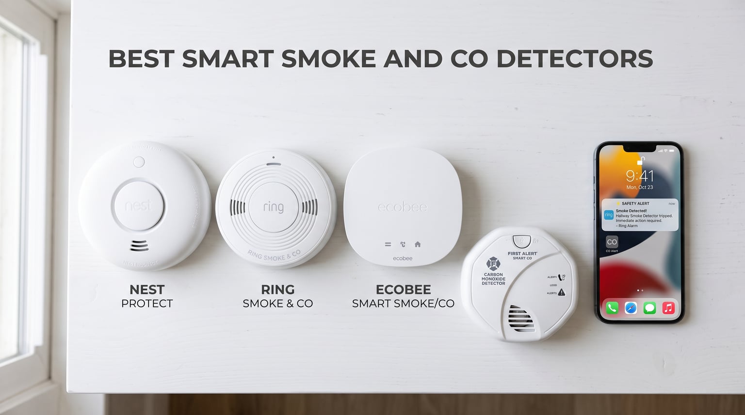 best smart smoke and carbon monoxide detectors