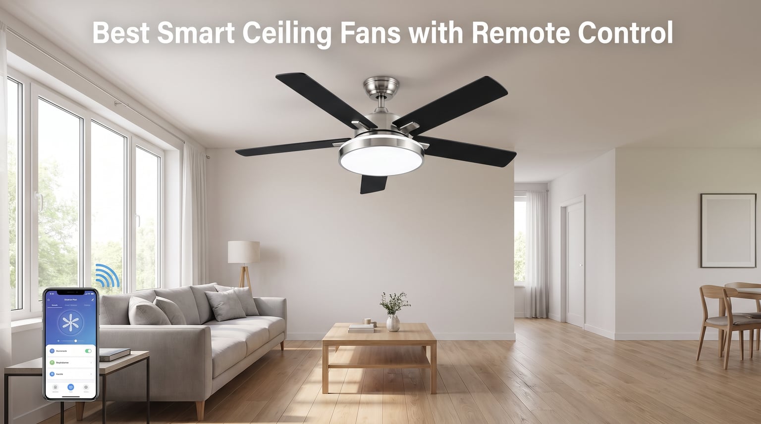 best smart ceiling fans with remote control