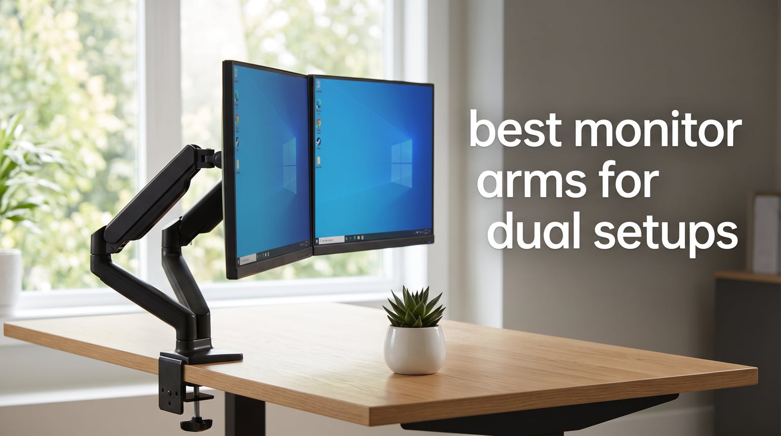 best monitor arms for dual setups