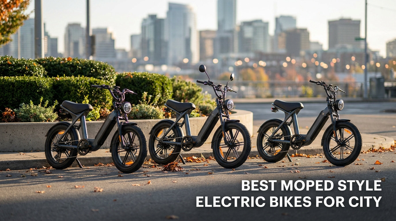 best moped style electric bikes for city