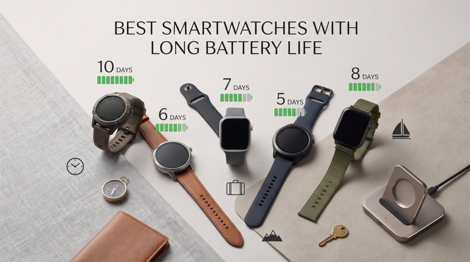 best smartwatches with long battery life