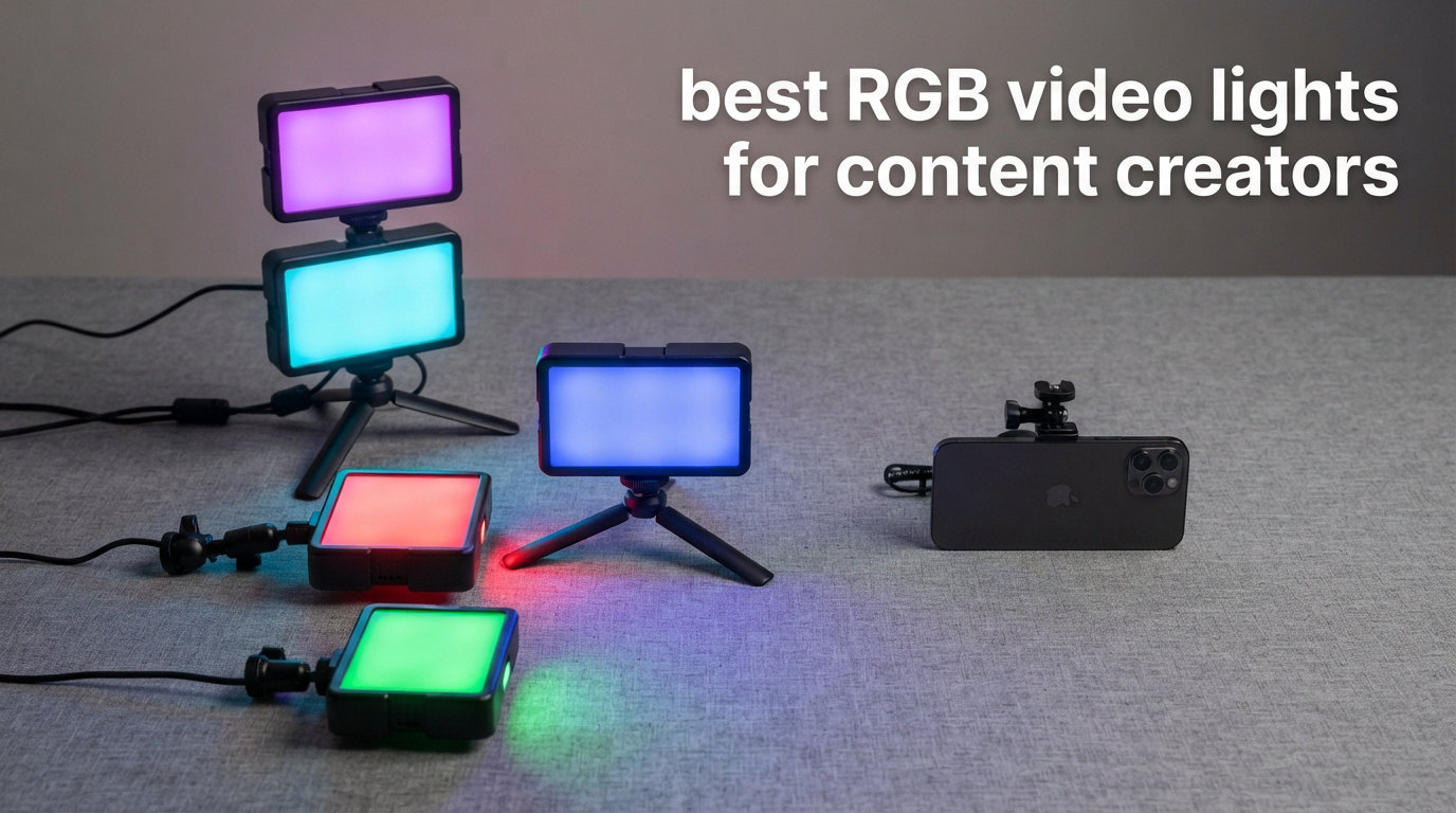 best RGB video lights for content creators