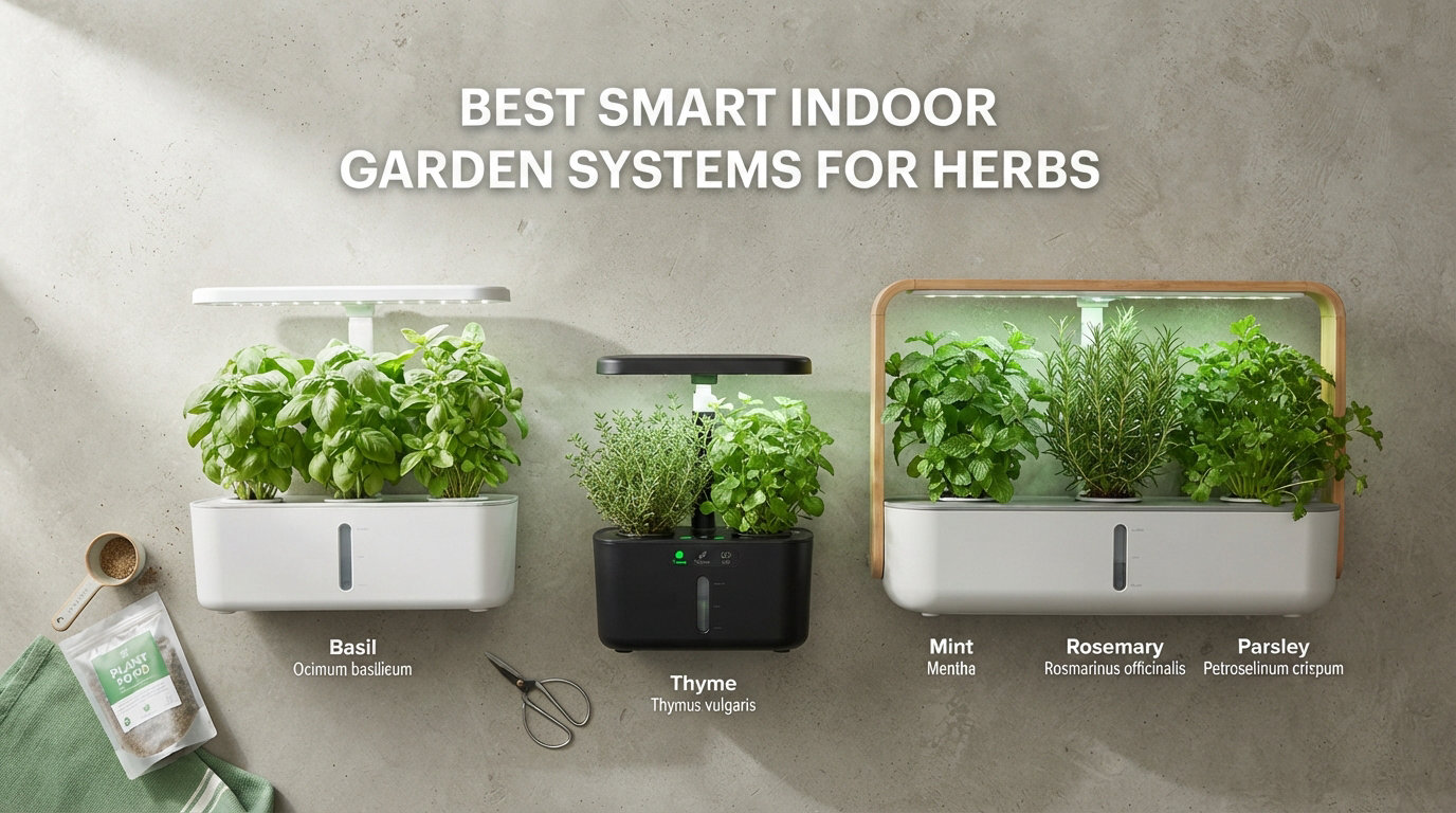 best smart indoor garden systems for herbs