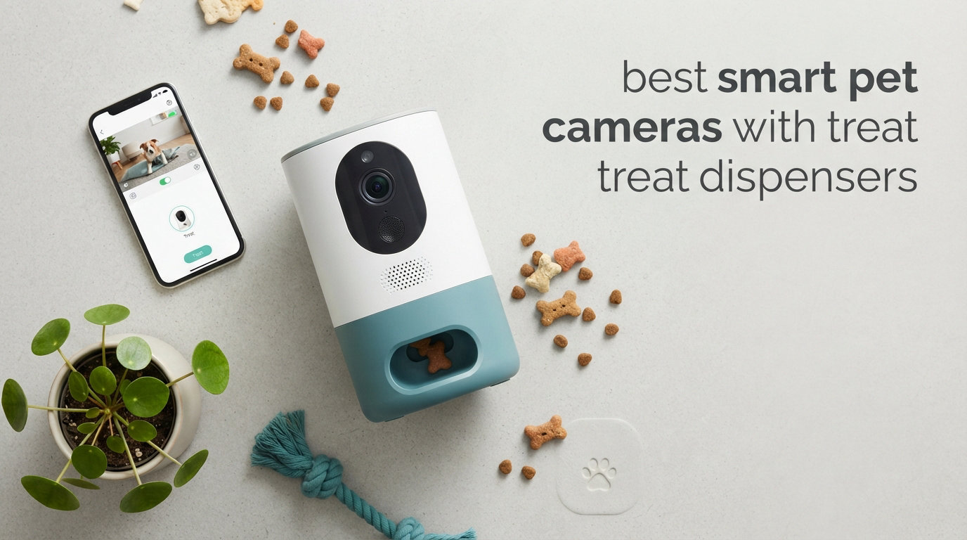 best smart pet cameras with treat dispensers