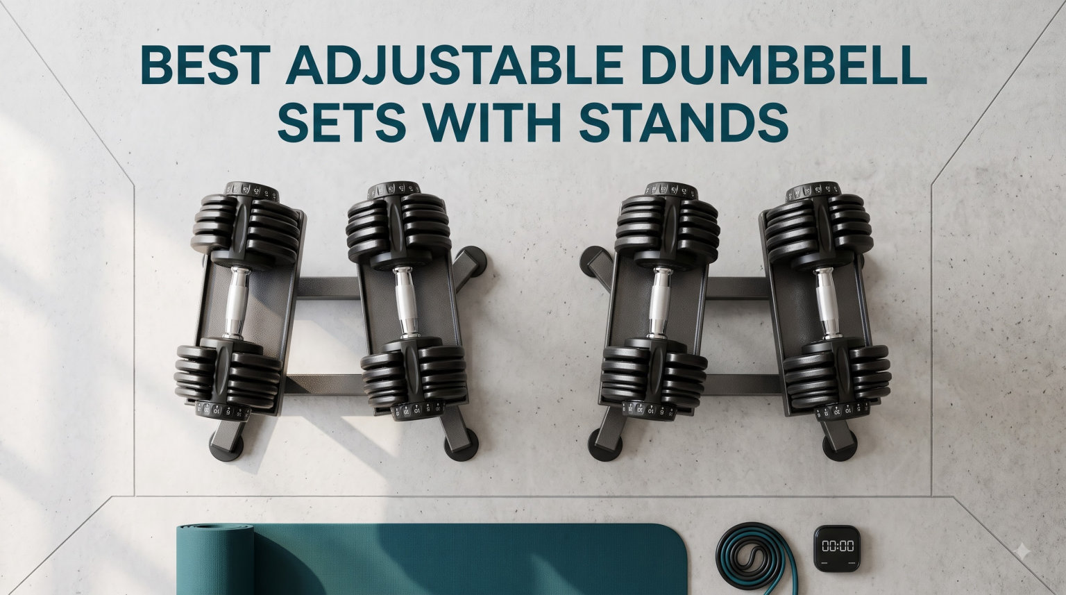 best adjustable dumbbell sets with stands
