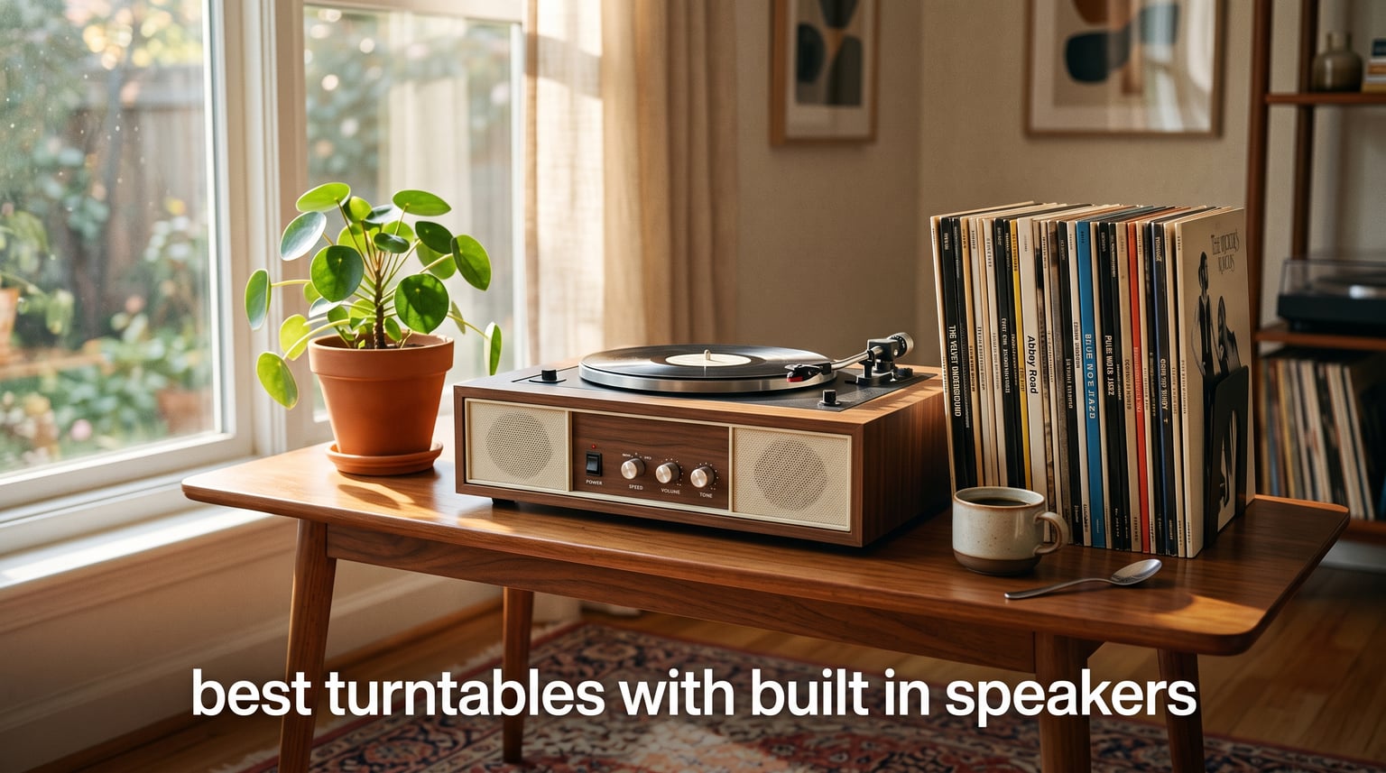 best turntables with built in speakers