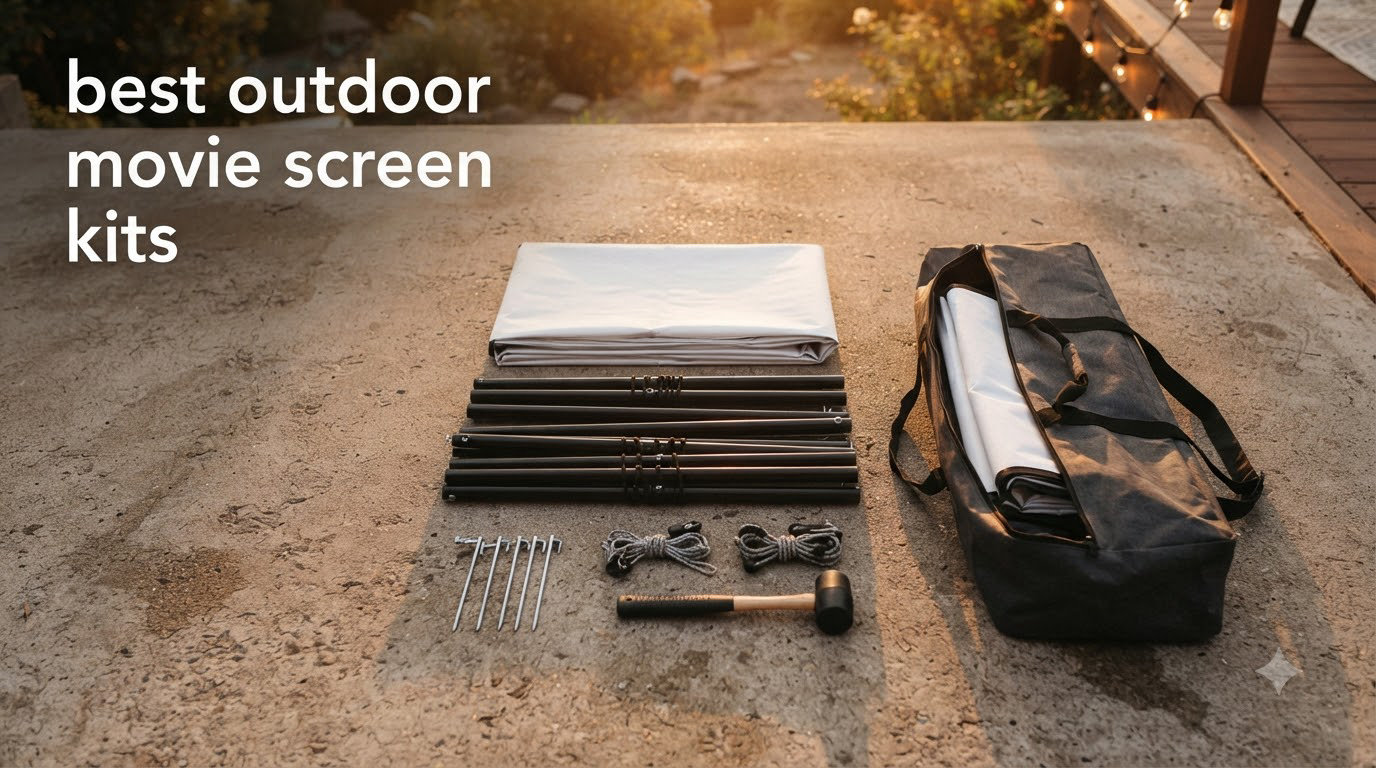 best outdoor movie screen kits