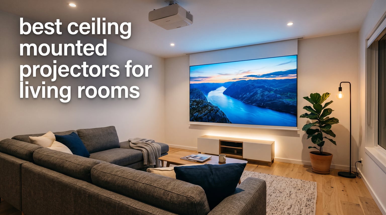 best ceiling mounted projectors for living rooms