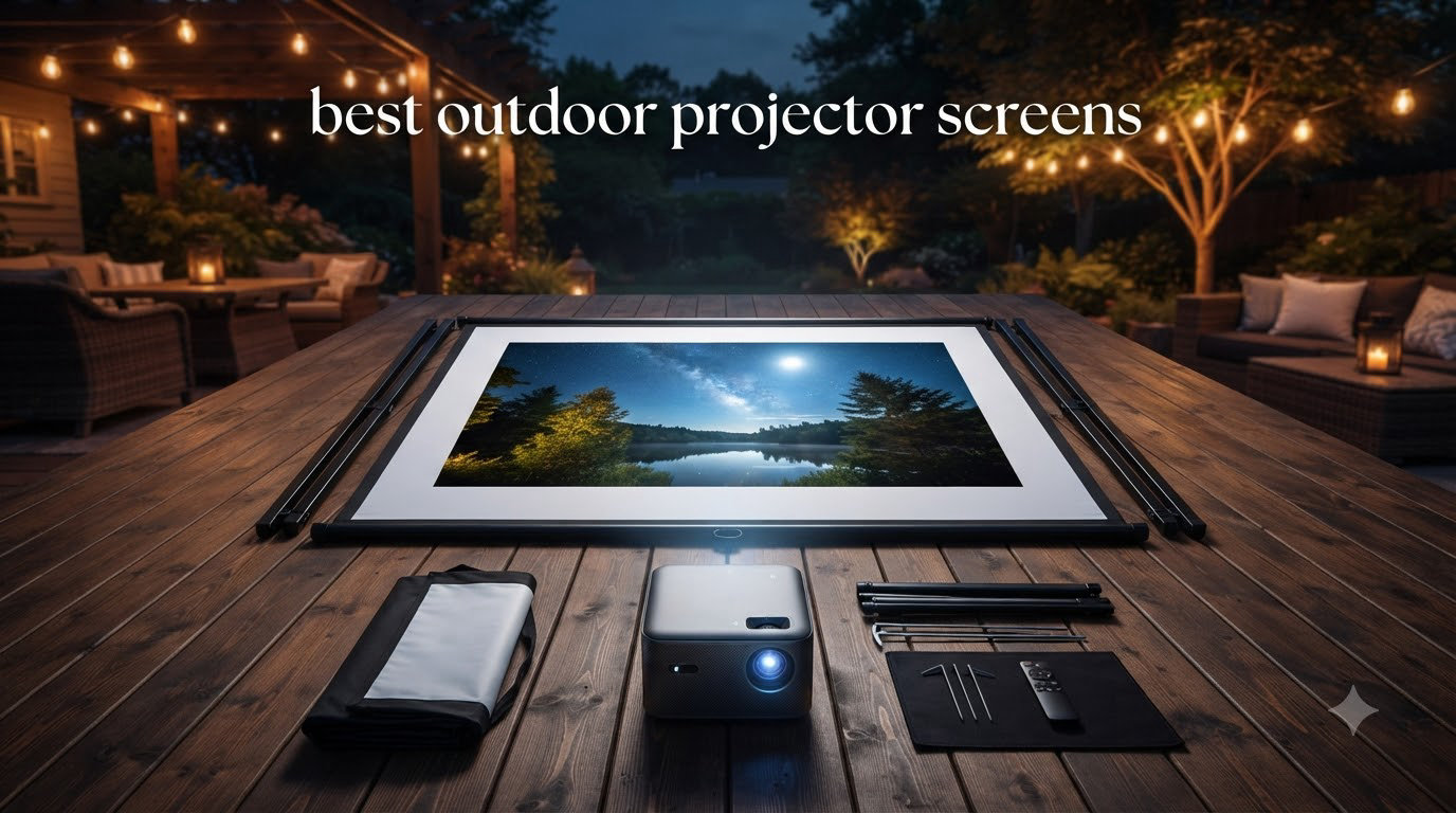 best outdoor projector screens
