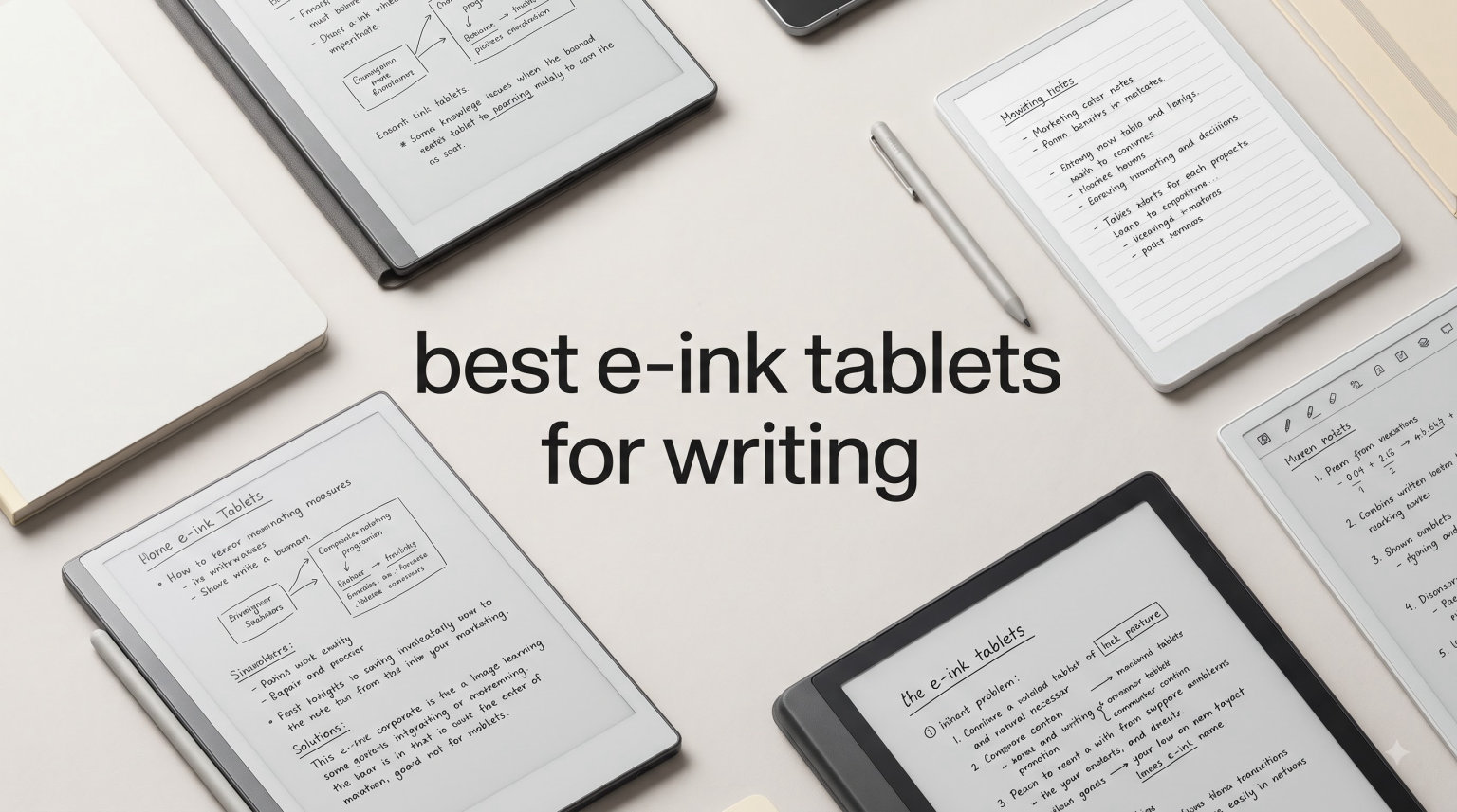 best e-ink tablets for writing