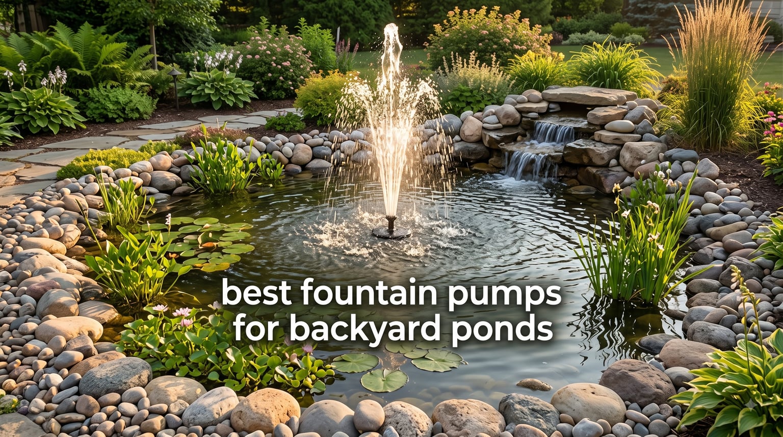 best fountain pumps for backyard ponds