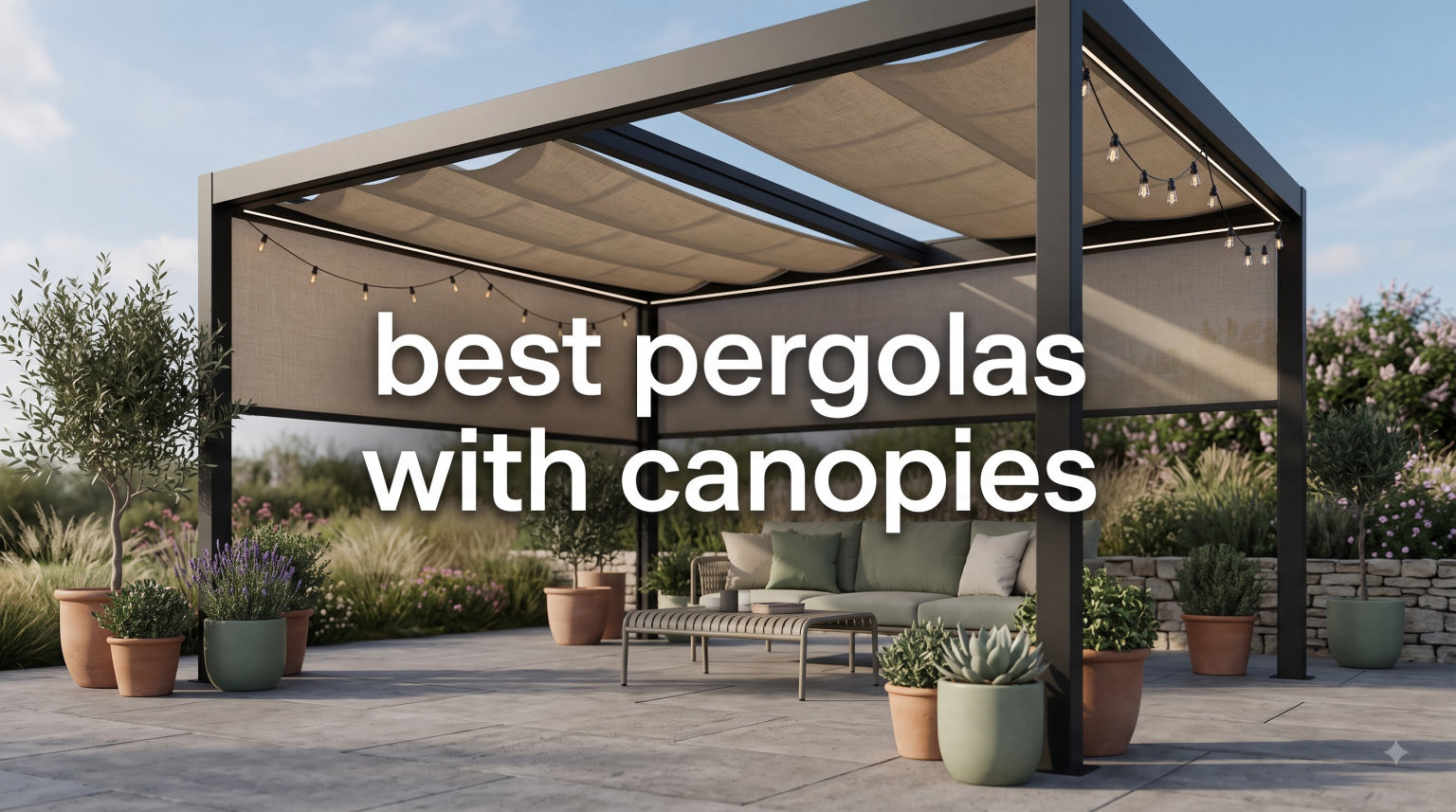 best pergolas with canopies
