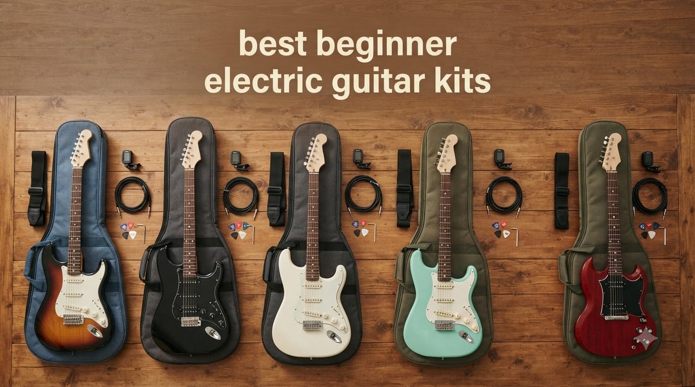best beginner electric guitar kits