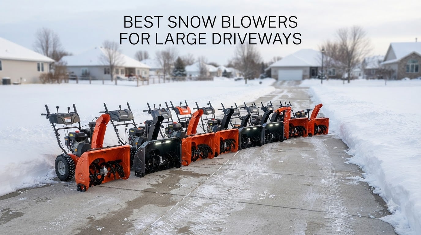 best snow blowers for large driveways