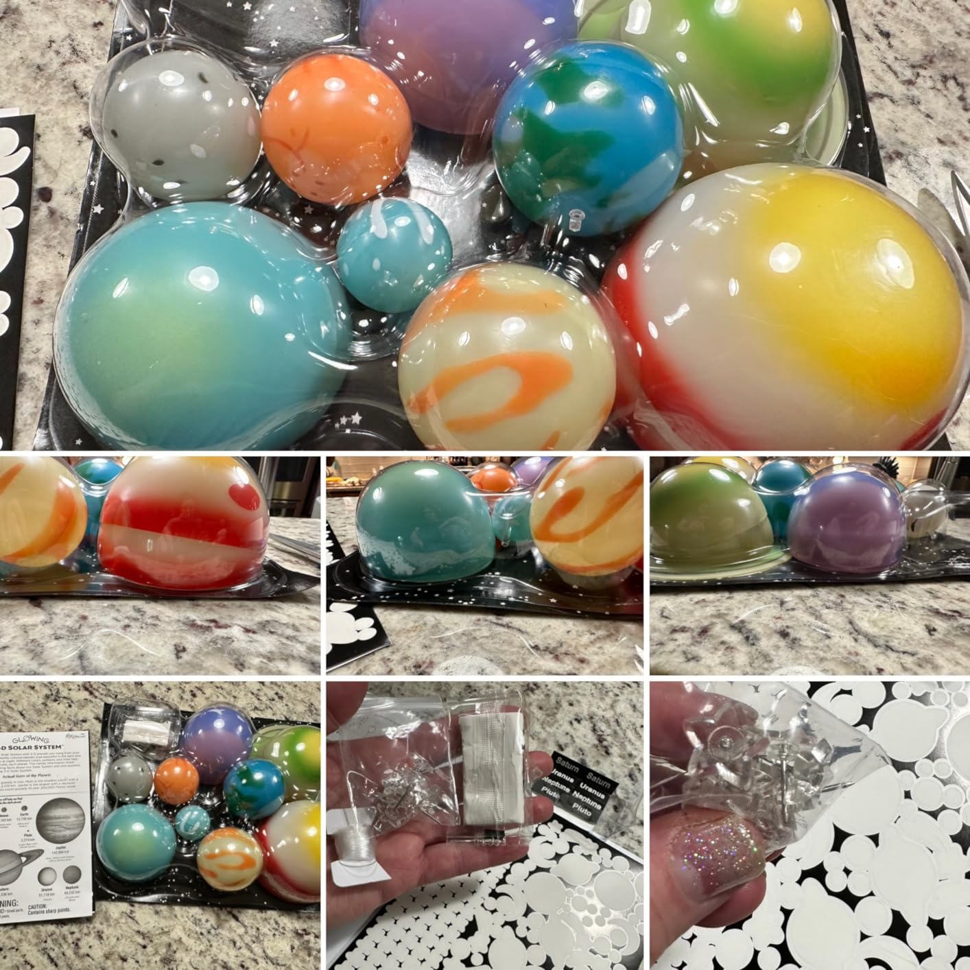 Great Explorations 3D Glow Solar System Ceiling Kit, STEM, Ages 5+ customer photo 1