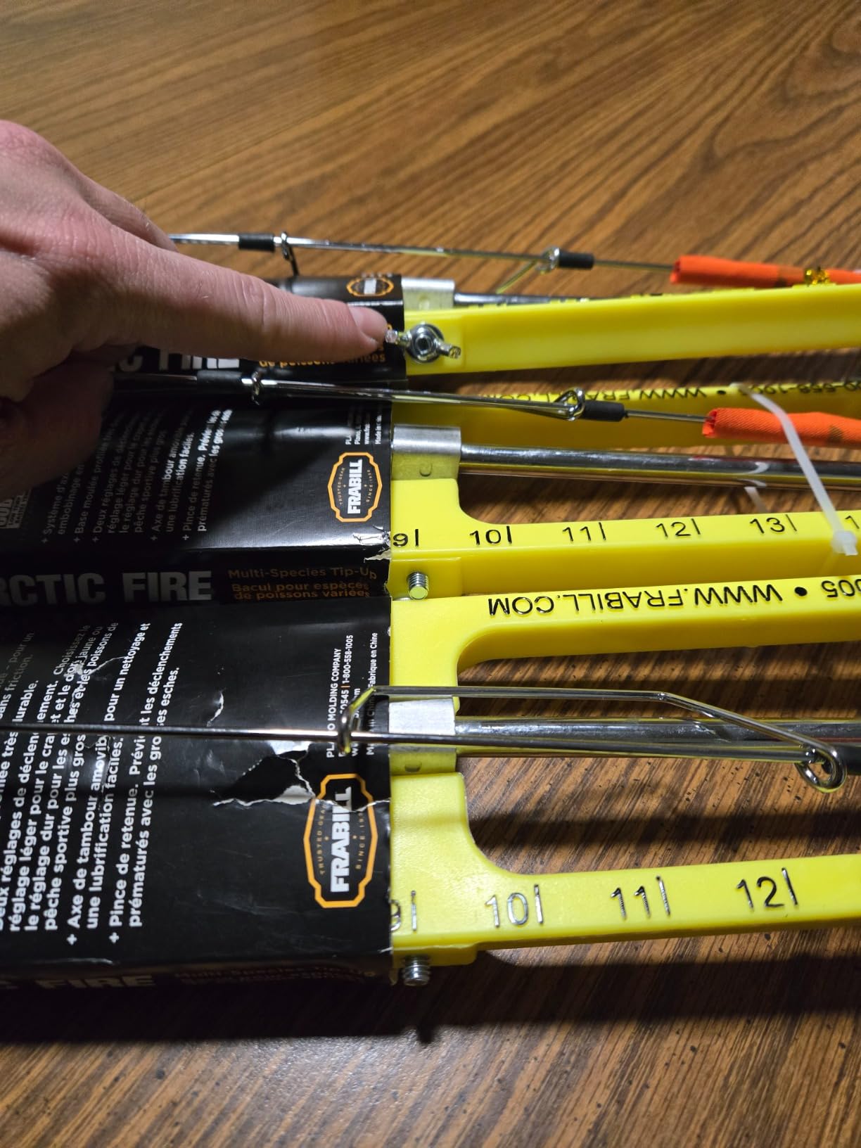 Frabill Ice Fishing Tip-Ups (Arctic Fire) customer photo 2