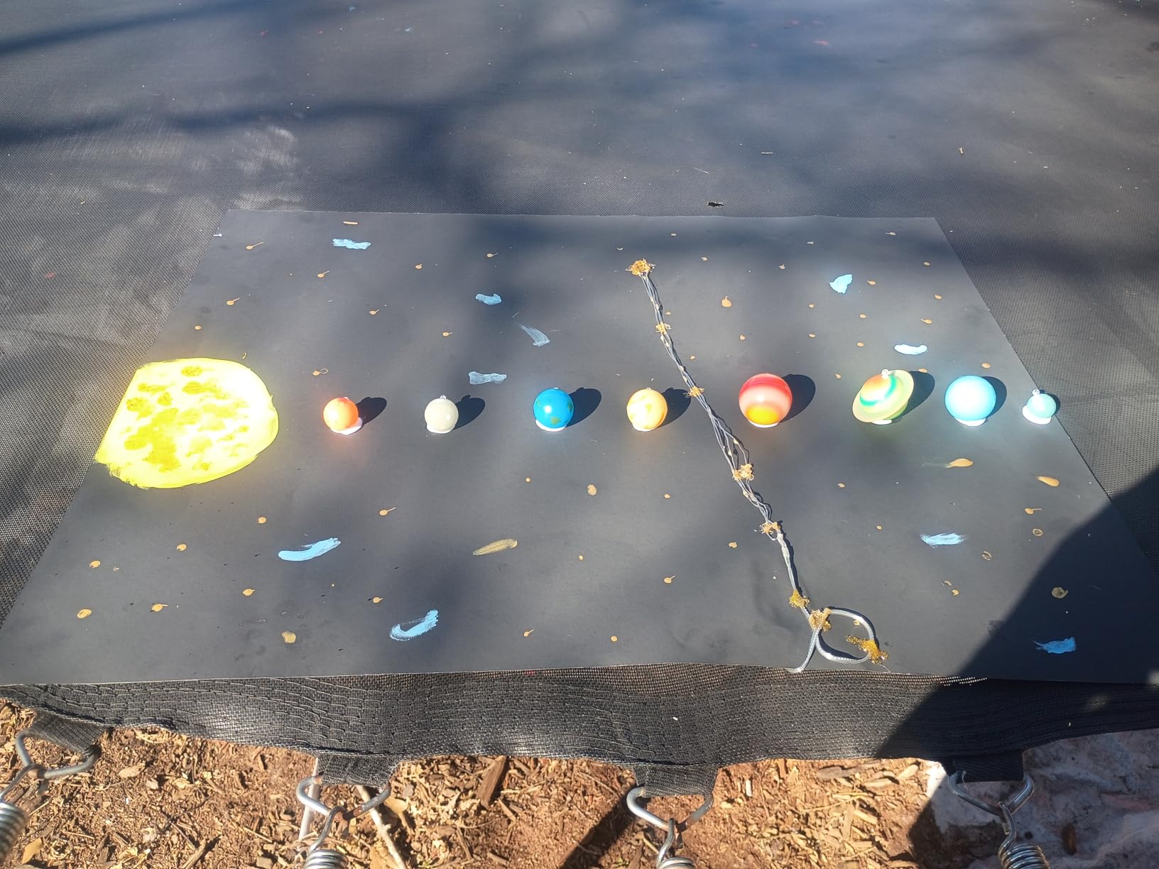 Glow in the Dark 3D Planets Tube, Solar System Décor Kit, Ages 5+ customer photo 2