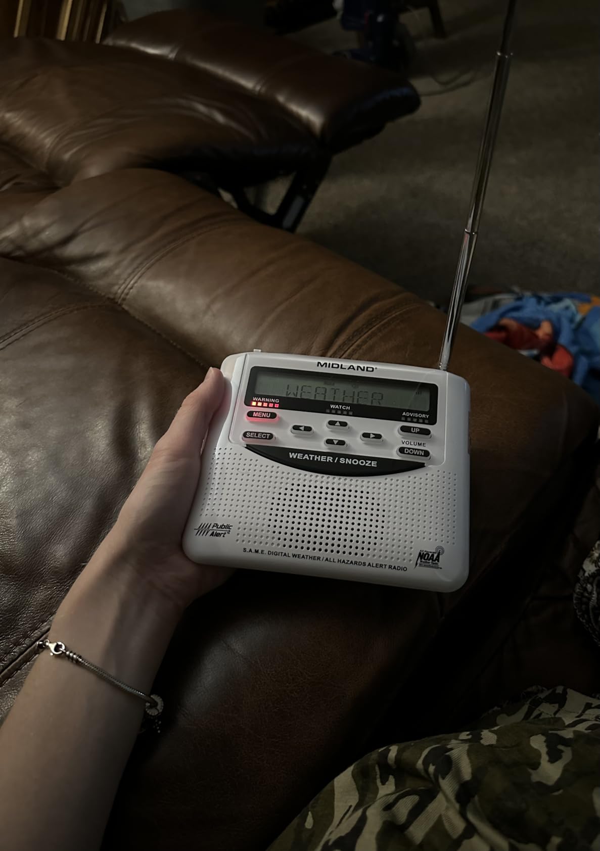 Midland - WR120B - NOAA Emergency Weather Alert Radio | Localized Programming, Trilingual Display, 60+ Emergency Alerts, Alarm, Selectable Alert Tone customer photo 1