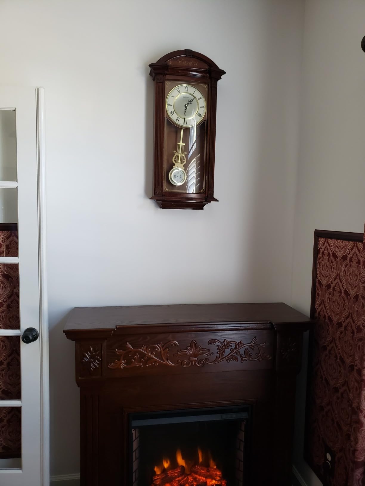 Bulova C4331 Hartwick Chiming Clock, Walnut 29.75 x 14 x 5.5 customer photo 2