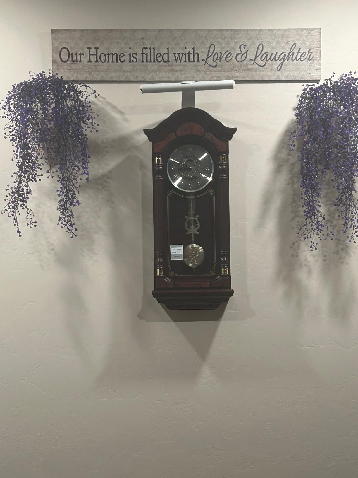 SEIKO QXH004BLH Oak Wood Pendulum Wall Clock with Chimes, Dark Brown, 28 x 12.5 x 6 Inches customer photo 2