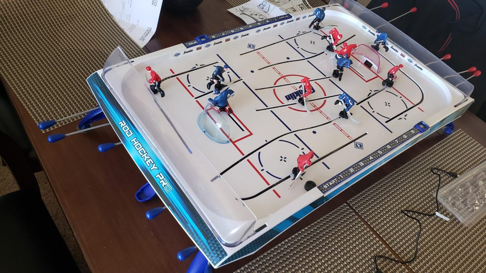 Franklin Sports Gameroom Tabletop Arcade Rod Hockey Game for Kids + Adults customer photo 1