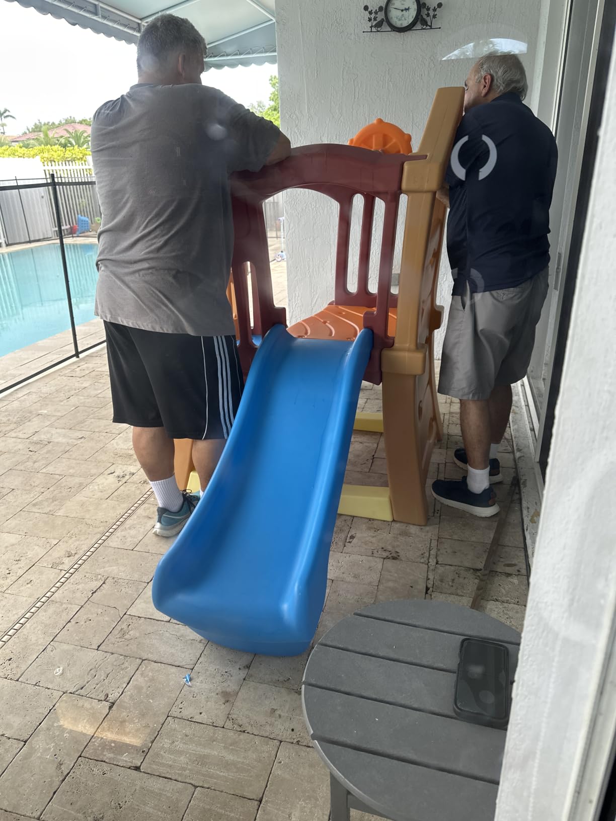 Step2 Play Up Double Slide Climber, Kids Outdoor Playset, Backyard Playground Set, 2 Slides, Elevated Playhouse, Outside Jungle Gym, For Toddlers 2-6 Years Old customer photo 2