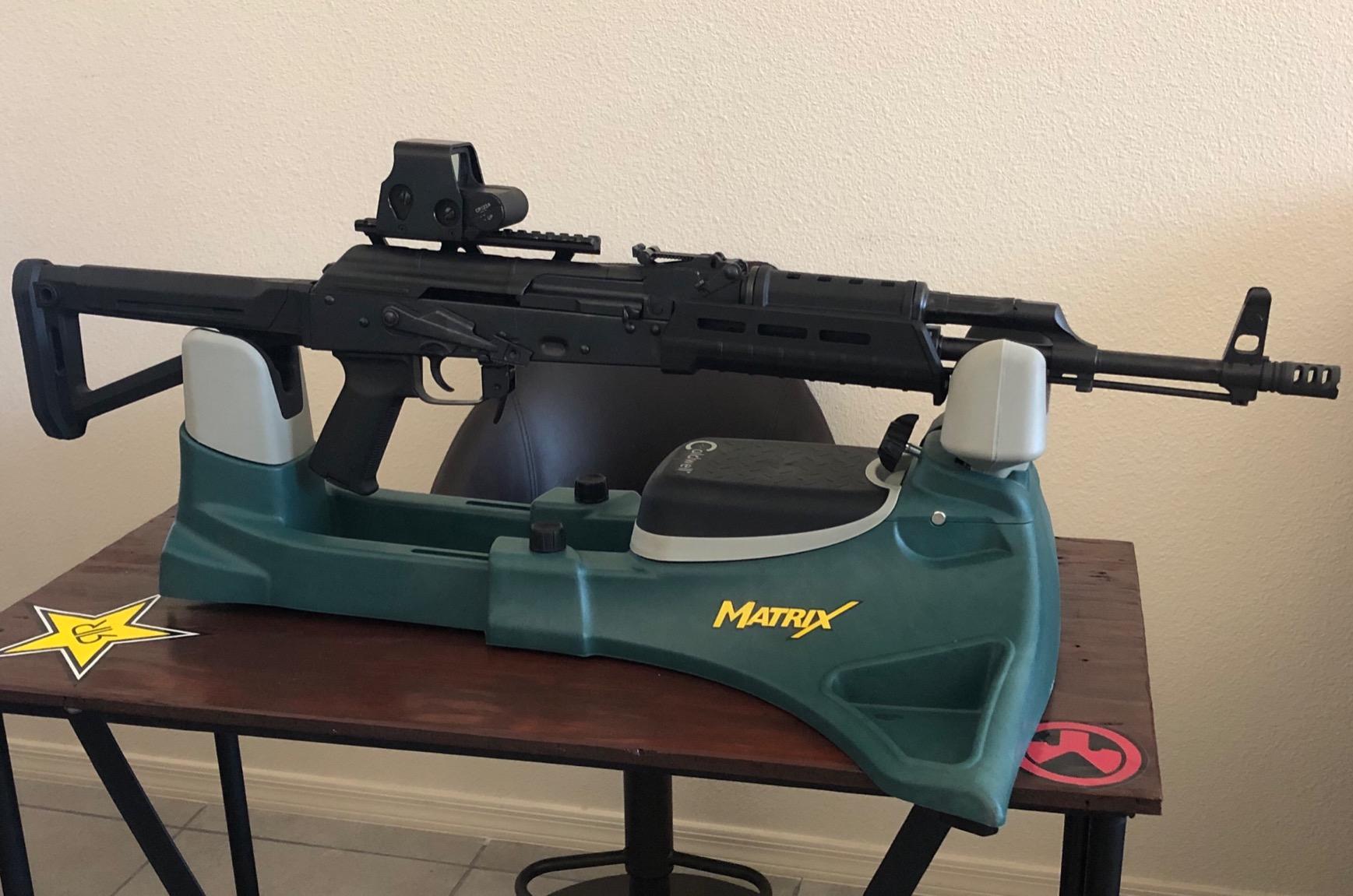Caldwell Matrix Rest, Modular Frame | Rifle and Pistol Rest, Adjustable Elevation & Length, Portable, Built-In Storage, Polymer customer photo 2