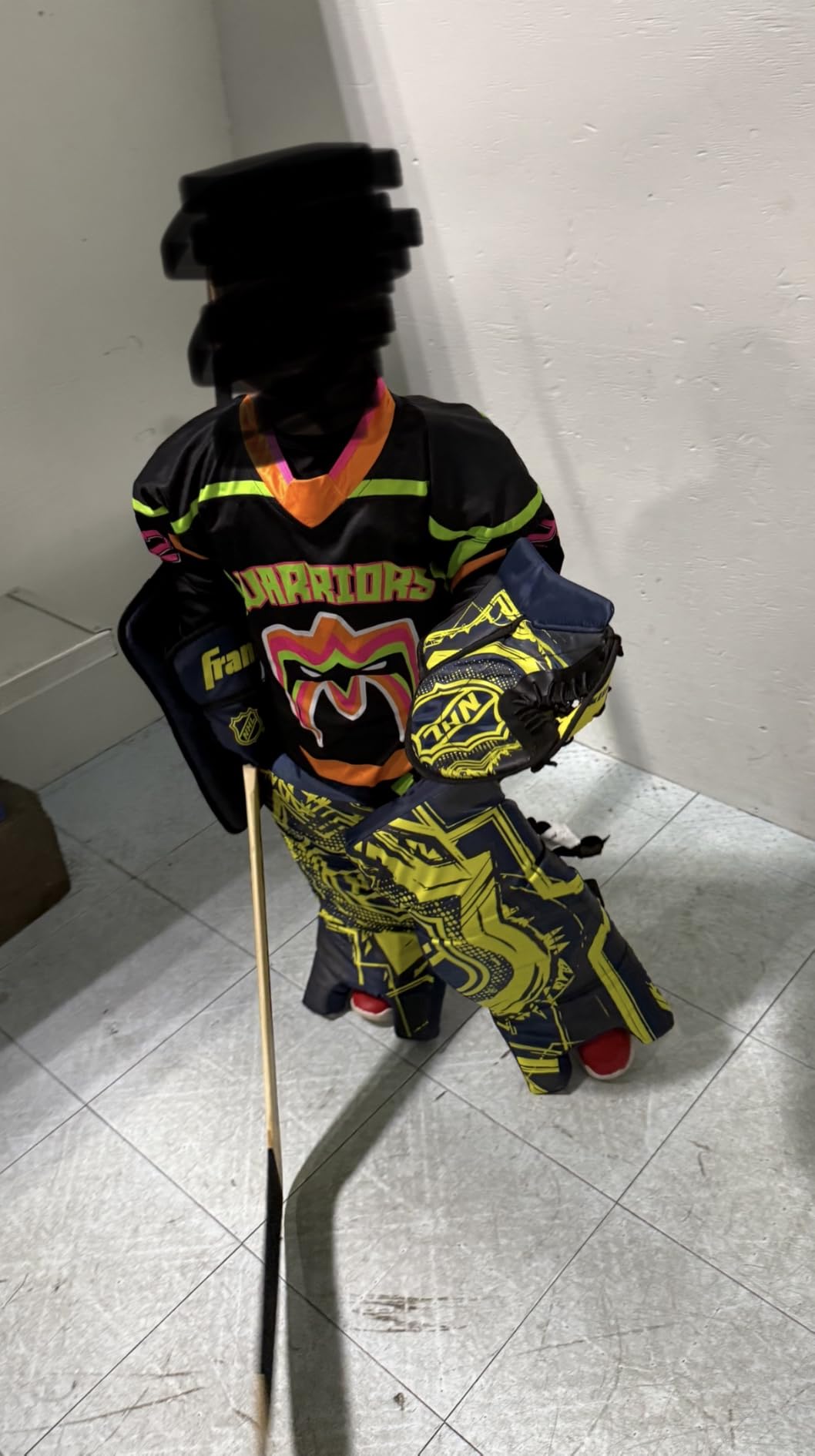 Franklin Sports Extreme Street Hockey Goalie Set | Beginner-Ready Gear, Includes Blocker + Catch Glove + Leg Pads, Adjustable Straps for Secure Fit, For Ages 6 + customer photo 2