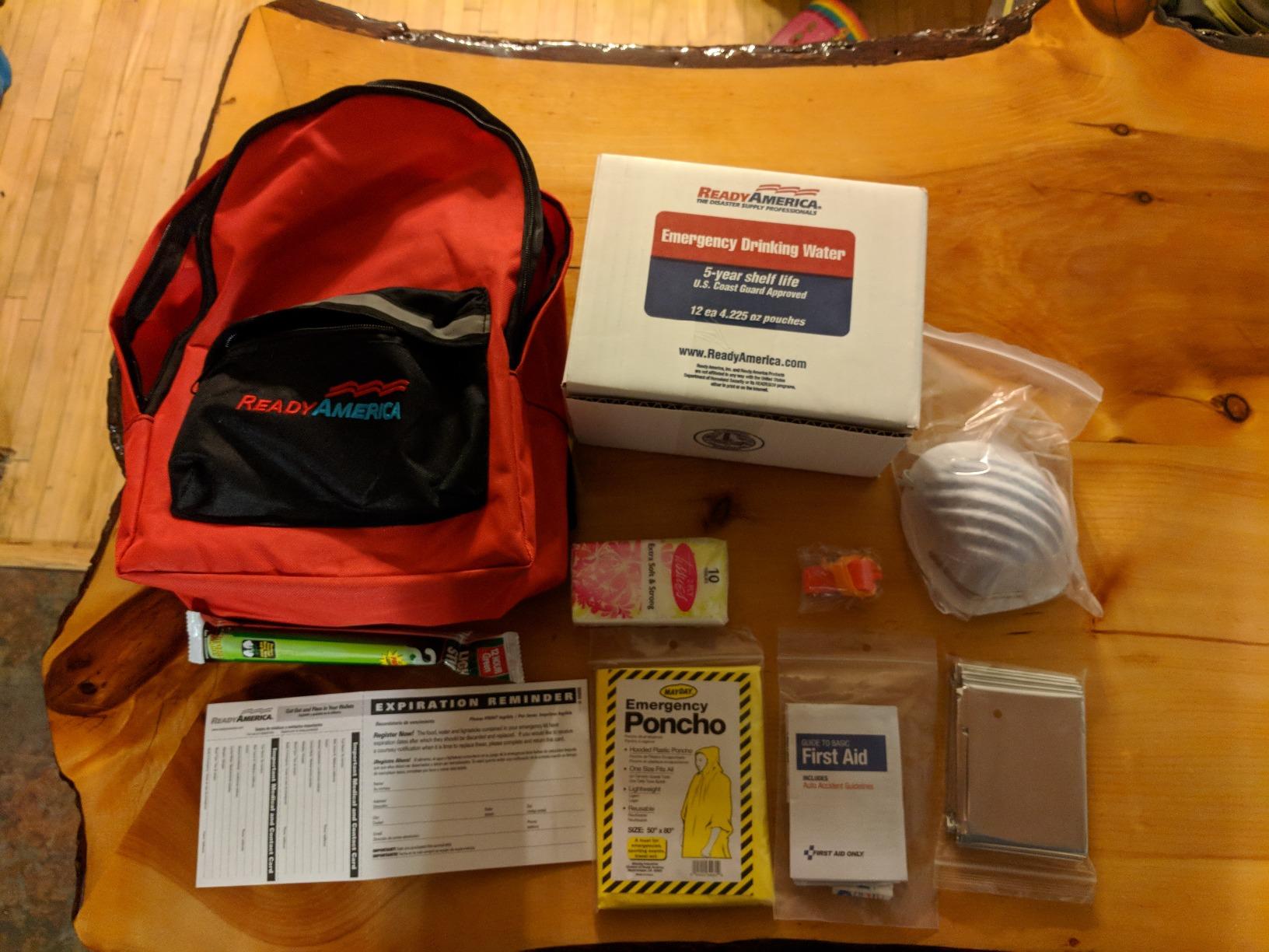Ready America 70180 72 Hour Emergency Kit, 1-Person, 3-Day Backpack customer photo 2