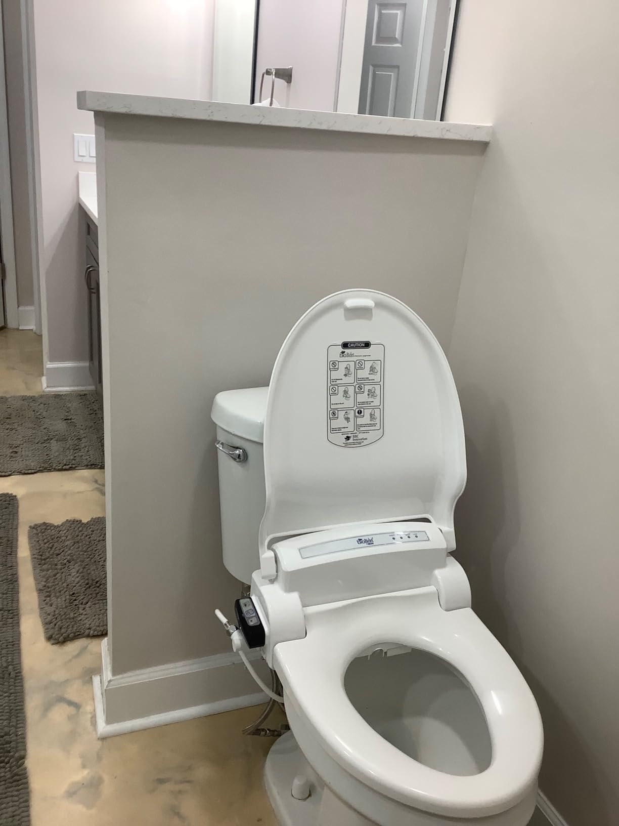 Bio Bidet Bliss BB1000 Electric Bidet Toilet Seat, Warm Water with Air Dryer, Heated Seat with Slow Close Lid, Remote Control, Elongated White customer photo 2