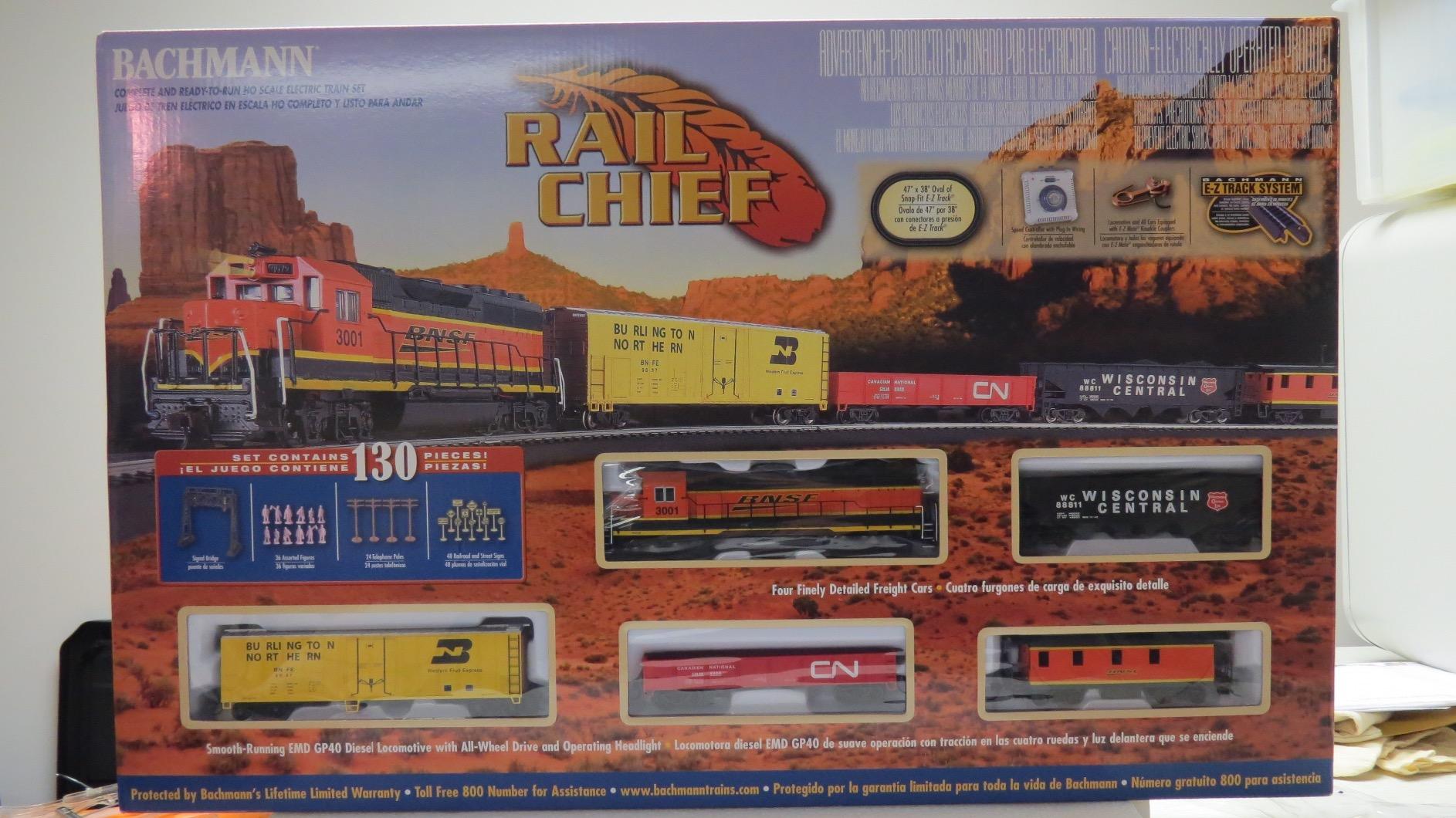 Bachmann Trains - Rail Chief Ready To Run 130 Piece Electric Train Set - HO Scale customer photo 1