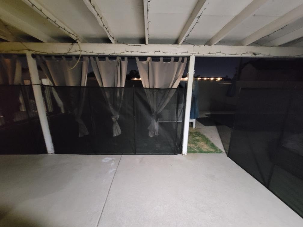 WaterWarden Pool Safety Fence 4' x 12', UL Certified to ASTM F2286 Safety Standards, Removable, Easy DIY Installation, Black Protective Mesh Netting with Black Frames customer photo 2
