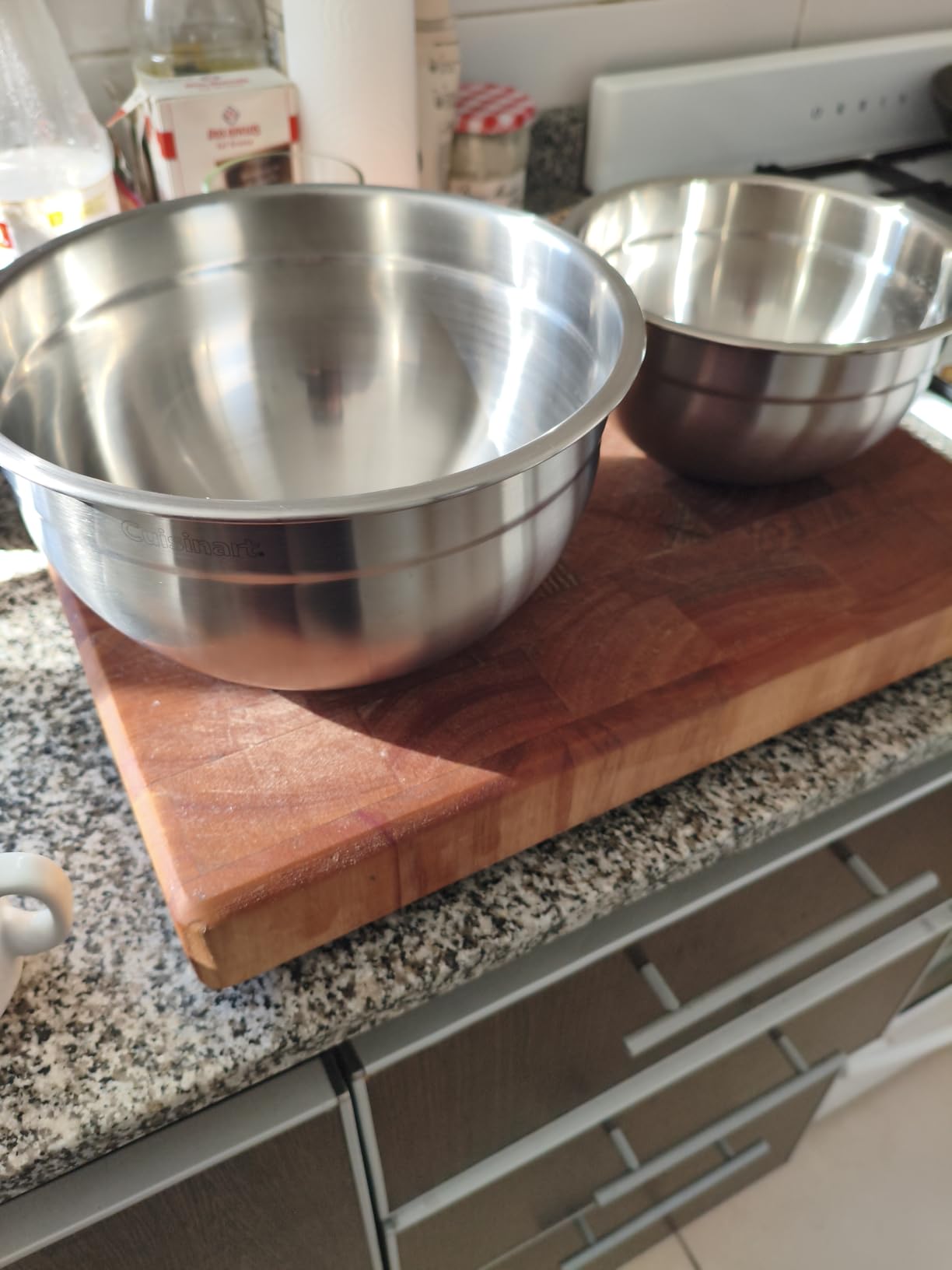 Cuisinart Mixing Bowl Set, Stainless Steel, 3-Piece Nesting Bowls for Baking, Cooking & Food Prep, CTG-00-SMB customer photo 1